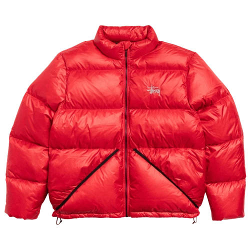 Stussy Micro Ripstop Down Jacket 'Red'