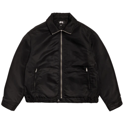 Stussy Pile Lined Zip Jacket 'Black'