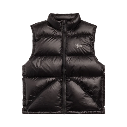 Stussy Micro Ripstop Down Vest 'Black'