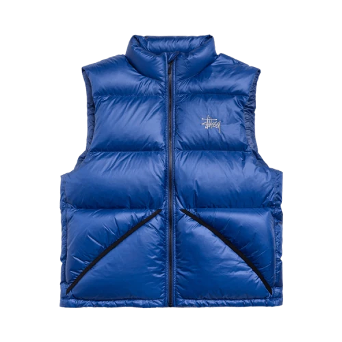 Stussy Micro Ripstop Down Vest 'Royal'