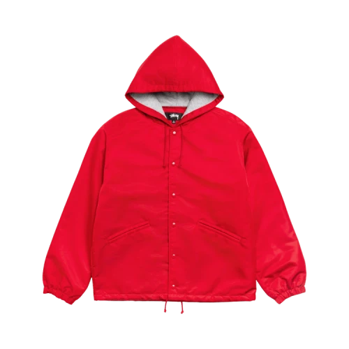 Stussy Hooded Coaches Jacket 'Red'