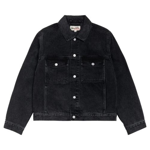 Stussy Lined Denim Trucker Jacket 'Vintage Black'