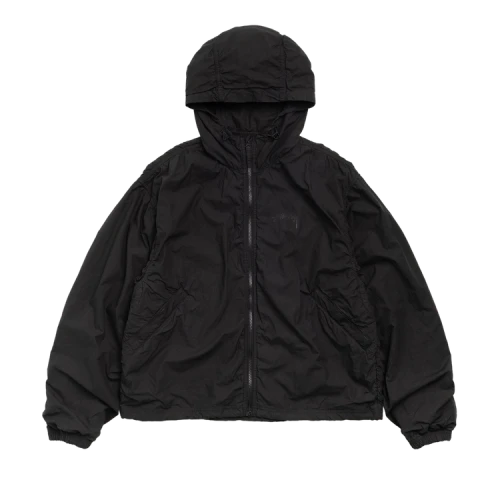 Stussy Double Cotton Hooded Jacket Black