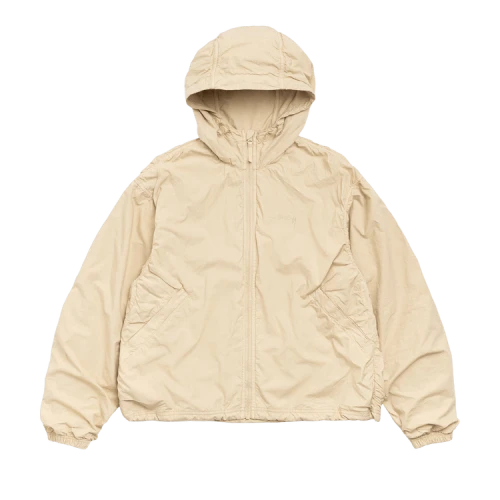 Stussy Double Cotton Hooded Jacket Sand