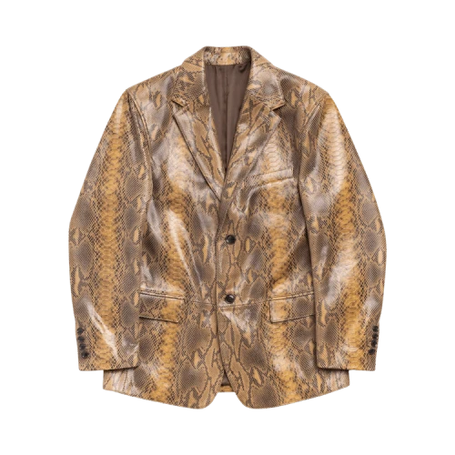 Stussy Leather Blazer 'Snake'