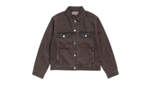 Stussy Lined Denim Trucker Jacket Resin Wash Brown