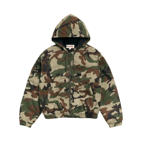 Stussy Ripstop Work Jacket 'Woodland Camo'