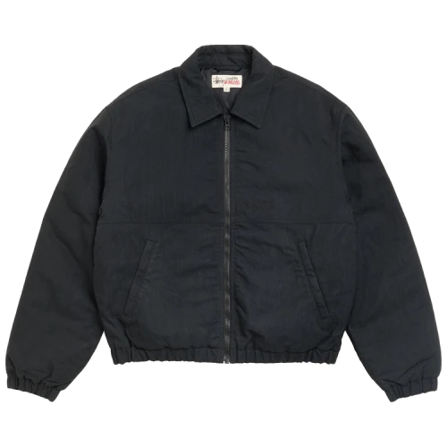 Stussy Nyco Collared Work Jacket 'Black'