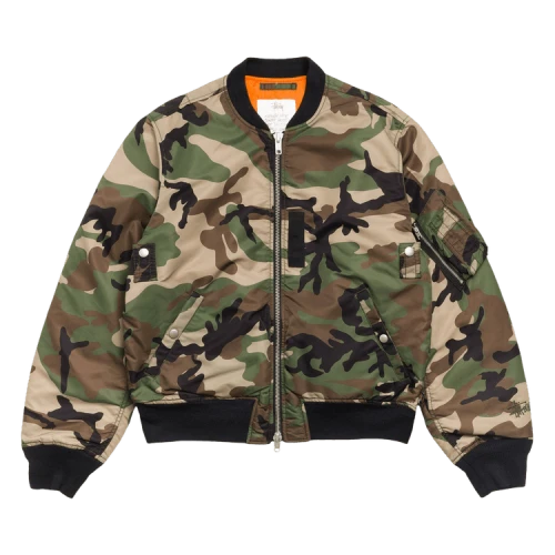 Stussy Ma-1 Bomber Jacket 'Woodland Camo'