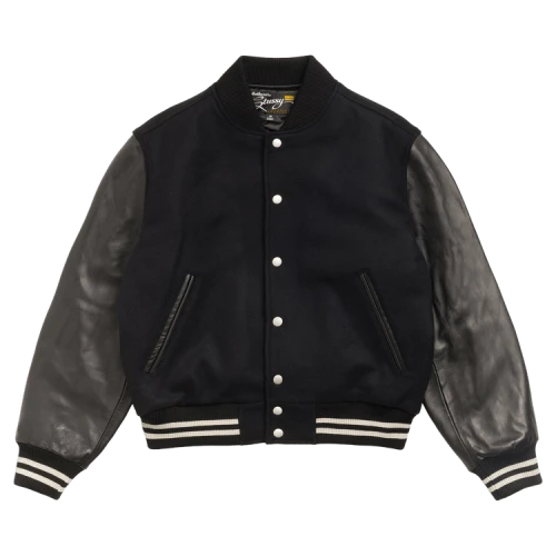 Stussy Wool Varsity Jacket 'Black'