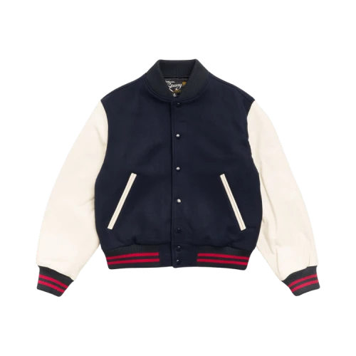 Stussy Wool Varsity Jacket 'Navy'