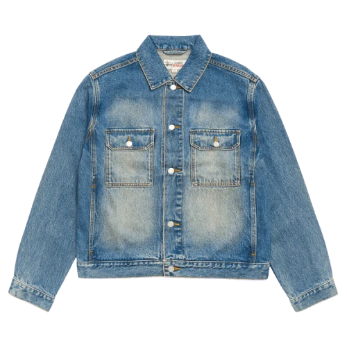 Stussy Denim Trucker Jacket 'Dark Wash Indigo'