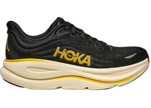 Hoka One One Bondi 9 Carbon Black Yellow Gold