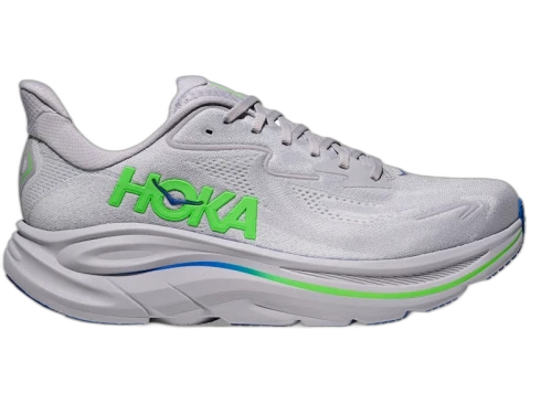 Hoka One One Clifton 10 Ash Grey Neon Green