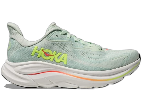 Hoka One One Clifton 10 Sea Glass Neon Flame (Women's)