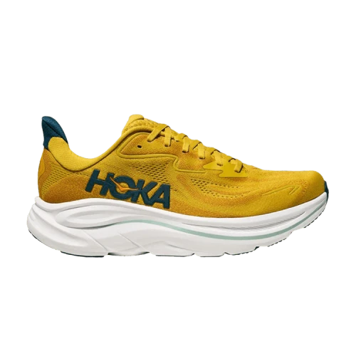 HOKA Clifton 10 2E Wide 'Yellow Gold Tidal Wave'