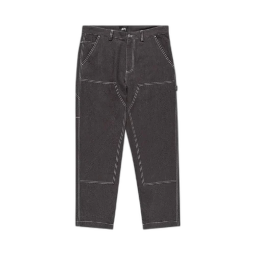 Stussy Solid Linen Work Pant 'Charcoal'