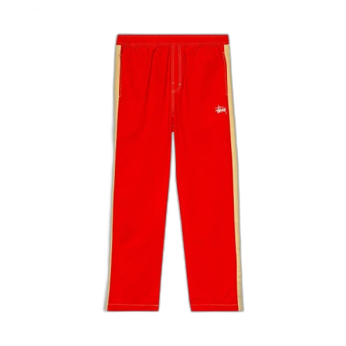 Stussy Panel Track Relaxed Pant 'Red'