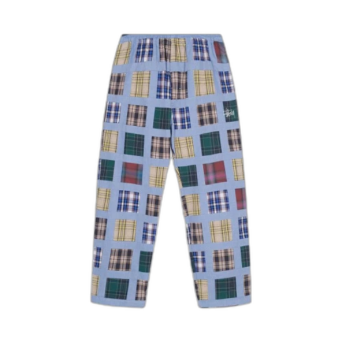 Stussy Madras Patchwork Relaxed Pant 'Plaid'