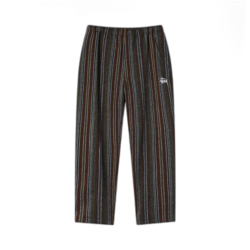 Stussy Wool Stripe Relaxed Pant 'Olive'
