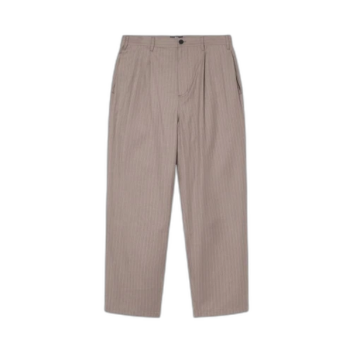 Stussy Striped Volume Pleated Trouser 'Light Brown'