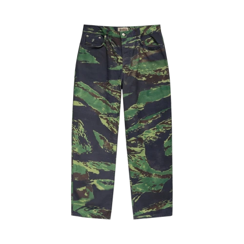Stussy Tigris Canvas Big Ol Jean Green