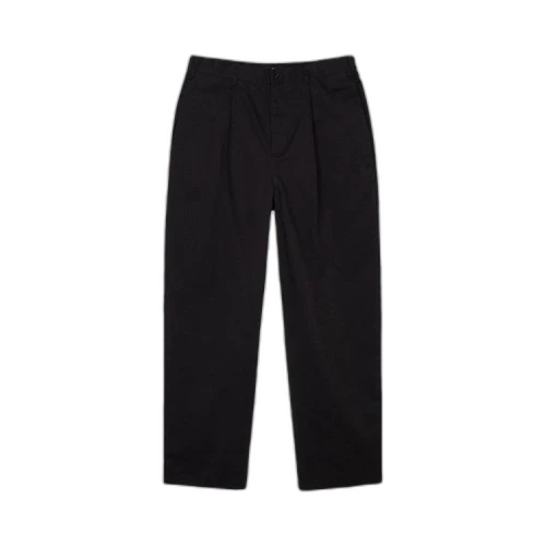 Stussy Twill Volume Pleated Trouser 'Black'