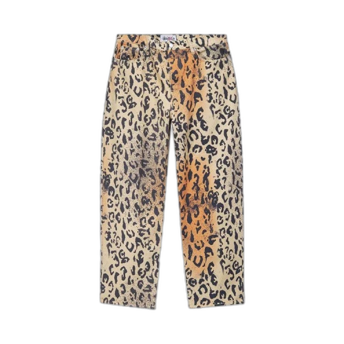 Stussy Stencil Canvas Big Ol' Jeans Leopard