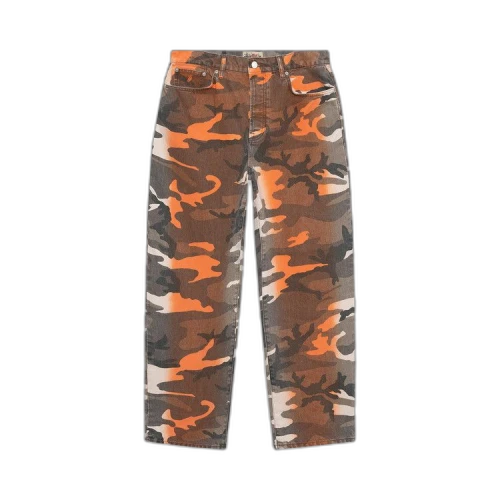 Stussy Spray Dye Big Ol' Jeans 'Orange Camo'