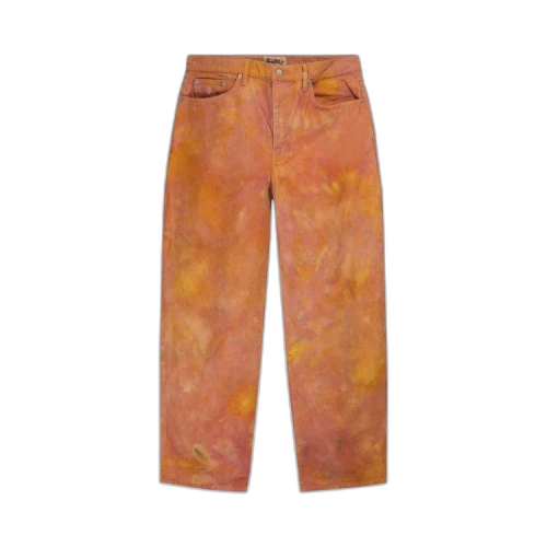Stussy Wonderland Hand-Dyed Big Ol' Jeans 'Yellow/Pink'