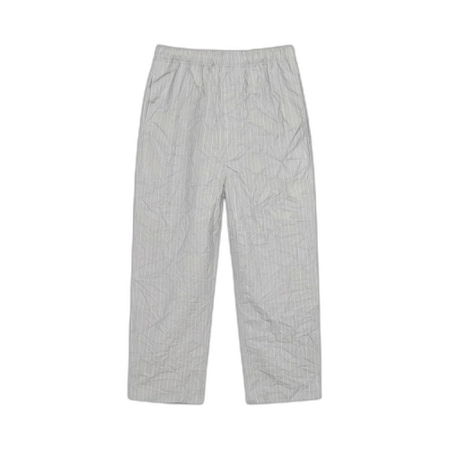 Stussy Wrinkled Stripe Beach Pant 'Grey'
