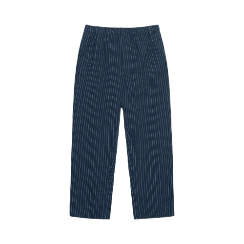 Stussy Wrinkled Stripe Beach Pant Navy