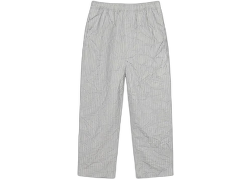 Stussy Wrinkled Stripe Beach Pant Grey