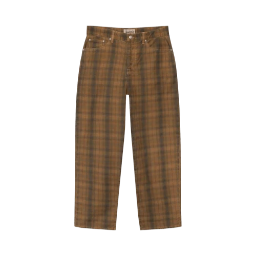 Stussy Big Ol' Plaid Canvas Jean Brown