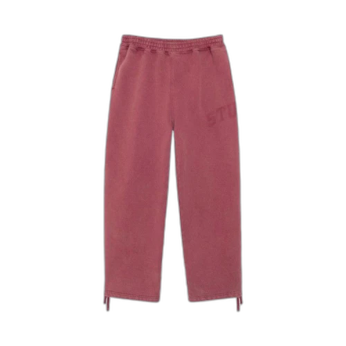 Stussy Faded Graphic Fleece Pant 'Burgundy'