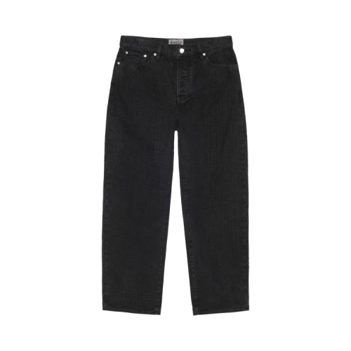 Stussy Big Ol' Needlepunch Canvas Jean Black