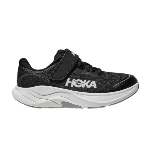 HOKA Rincon 4 Little Kids 'Black White'