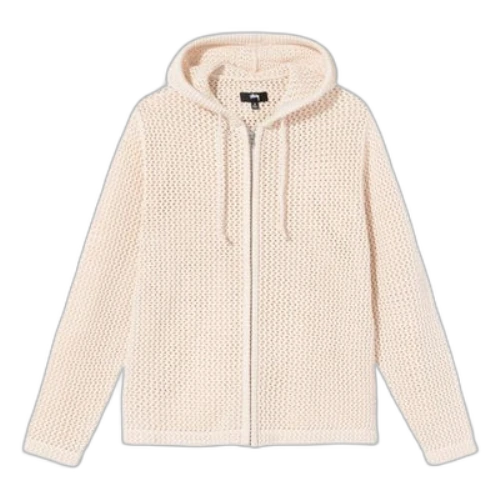 Stussy Mesh Zipper Unisex Creamy White