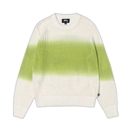 Stussy Pigment Dyed Loose Gauge Sweater 'Bright Green'
