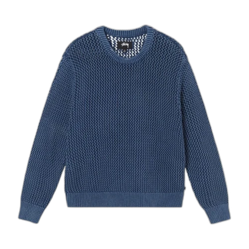 Stussy Pigment Dyed Loose Gauge Sweater Navy