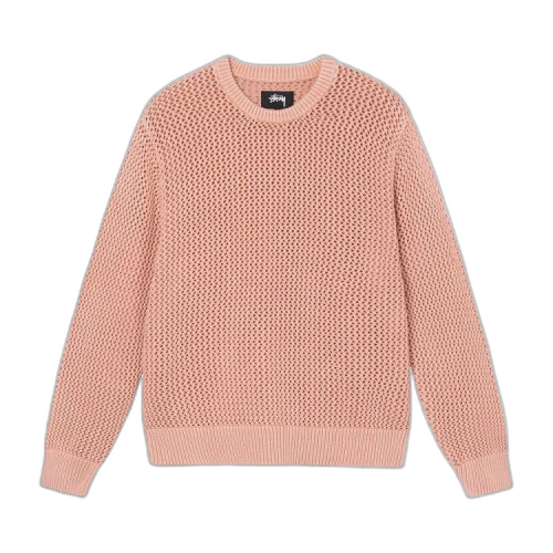 Stussy Pigment Dyed Loose Gauge Sweater Peach