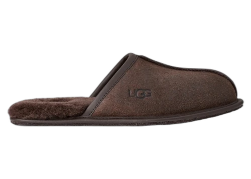 UGG Scuff Leather Distressed Slipper Dusted Cocoa