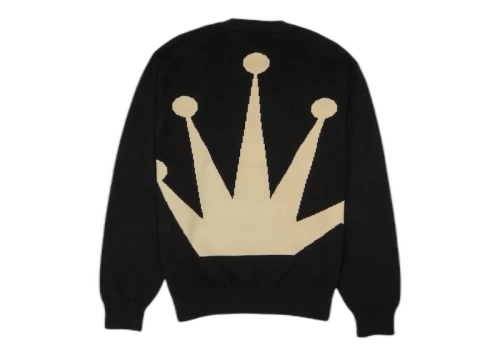 Stussy Bent Crown Knit Sweater Black