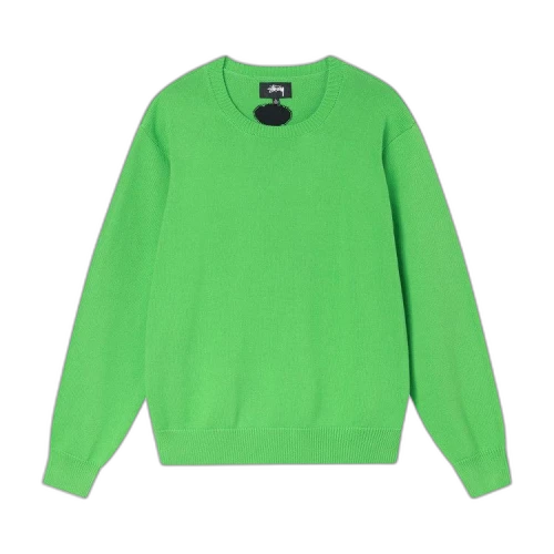 Stussy Bent Crown Knit Sweater Lime