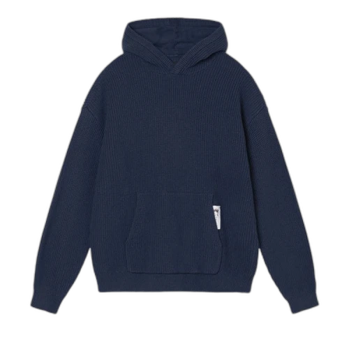 Stussy Cotton Knit Hood Navy