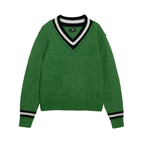 Stussy Mohair Tennis Sweater 'Green'