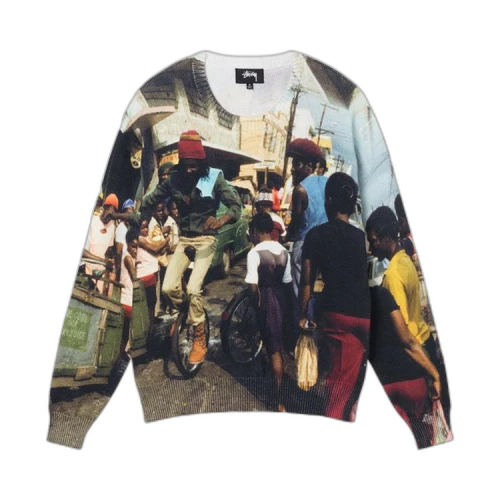 Stussy Peter Tosh Print Sweater 'Multicolor'