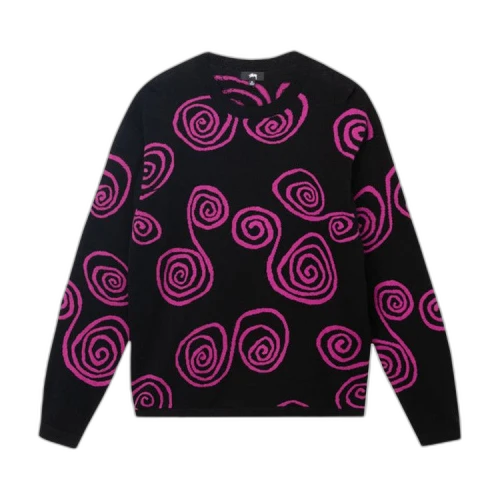 Stussy Hand Drawn S Sweater Black