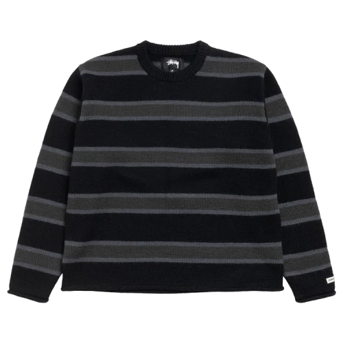 Stussy Striped Wool Sweater 'Black'