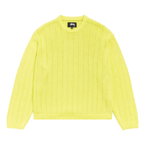 Stussy Buana Logo Sweater Lime